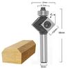 Industrial Grade Disposable Double-Edged Router Bit - Round Nose Angle, 1/4, 6, 8mm Shank for Woodworking.