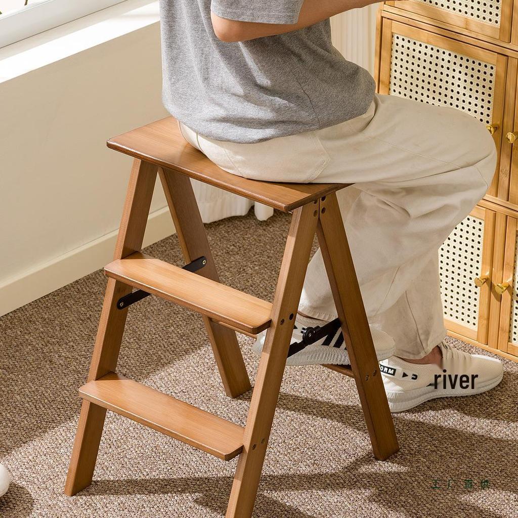 Thickened, Widened Folding Step Stool: A-Frame Ladder & Lightweight Dual-Use Climbing Aid