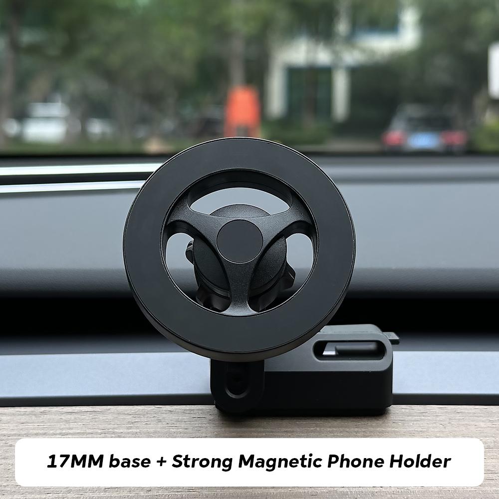 Model 3/Y 17mm 6-Claw Dashboard Panel Base Phone Solar power Bracket For Tesla model 3 model Y 4.0-7.2 inch Mobile Phone Holder