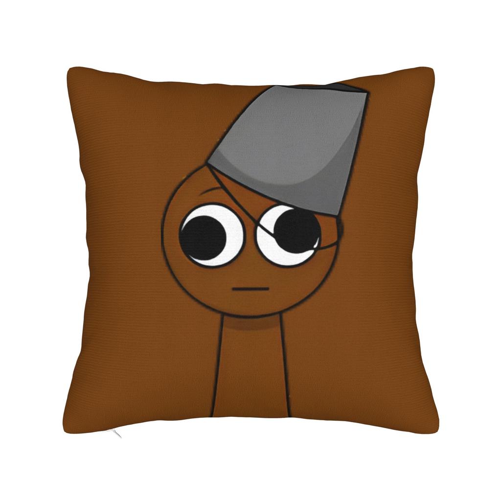 Sprunki Cartoon Anime Square Pillow Cases Cushion Covers Novelty Zipper Decor Pillowcover For Car 18"
