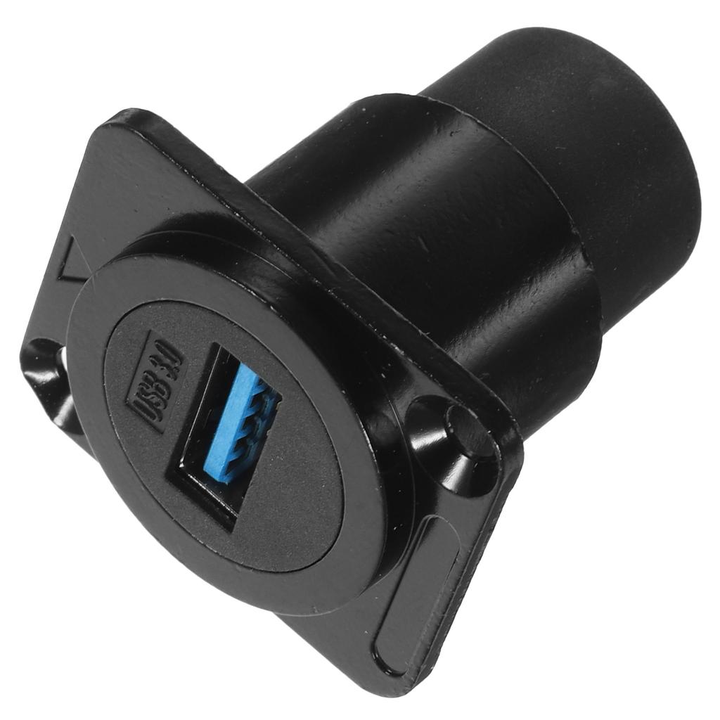 USB Panel Socket Pass Through Bulkhead Adapter Waterproof Cable Data Extension 30 Mount Coupler