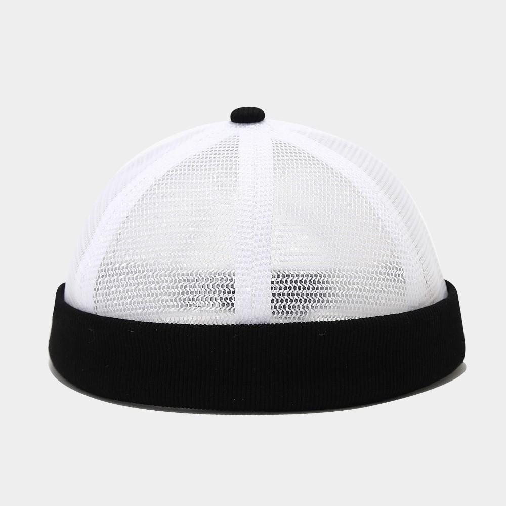 Brimless Mesh Brimless Skullcap Mesh Sailor Cap Classic Breathable Beanie Hat  Summer Season