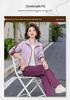 Spring Casual Jacket & Pants Set - Stylish Plus-Size Sportswear for Middle-Aged & Elderly Women