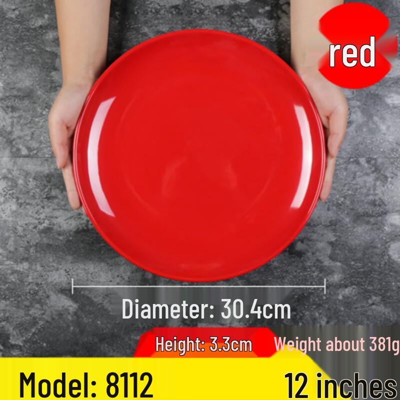 Naiduo Round Melamine Dinner Plates (Set of 2)