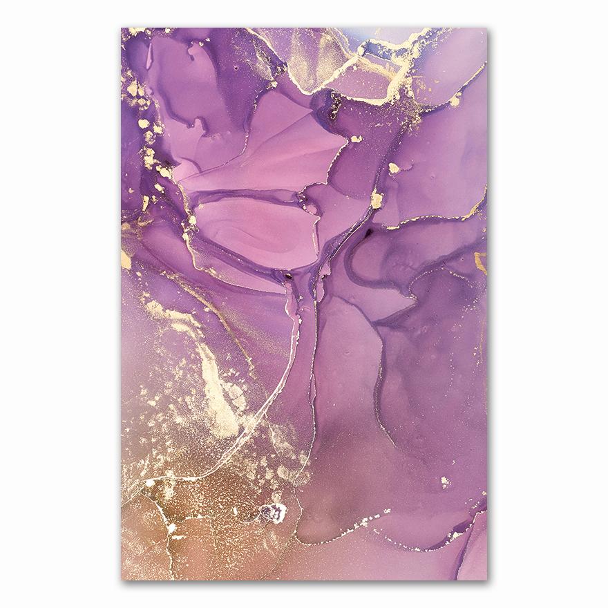 Nordic Colorful Golden Scandinavian Modern Abstract Canvas Painting Wall Art Print Pictures for Living Room Home Decor