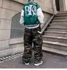 Unisex Camouflage Straight-Leg Pants - Spring/Summer Trendy Hip Hop Style