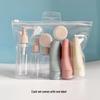 11-Piece Travel Dispenser Set for Cosmetics: Includes Bottles for Spray, Toner, Shampoo, Shower Gel, Cream, and Lotion