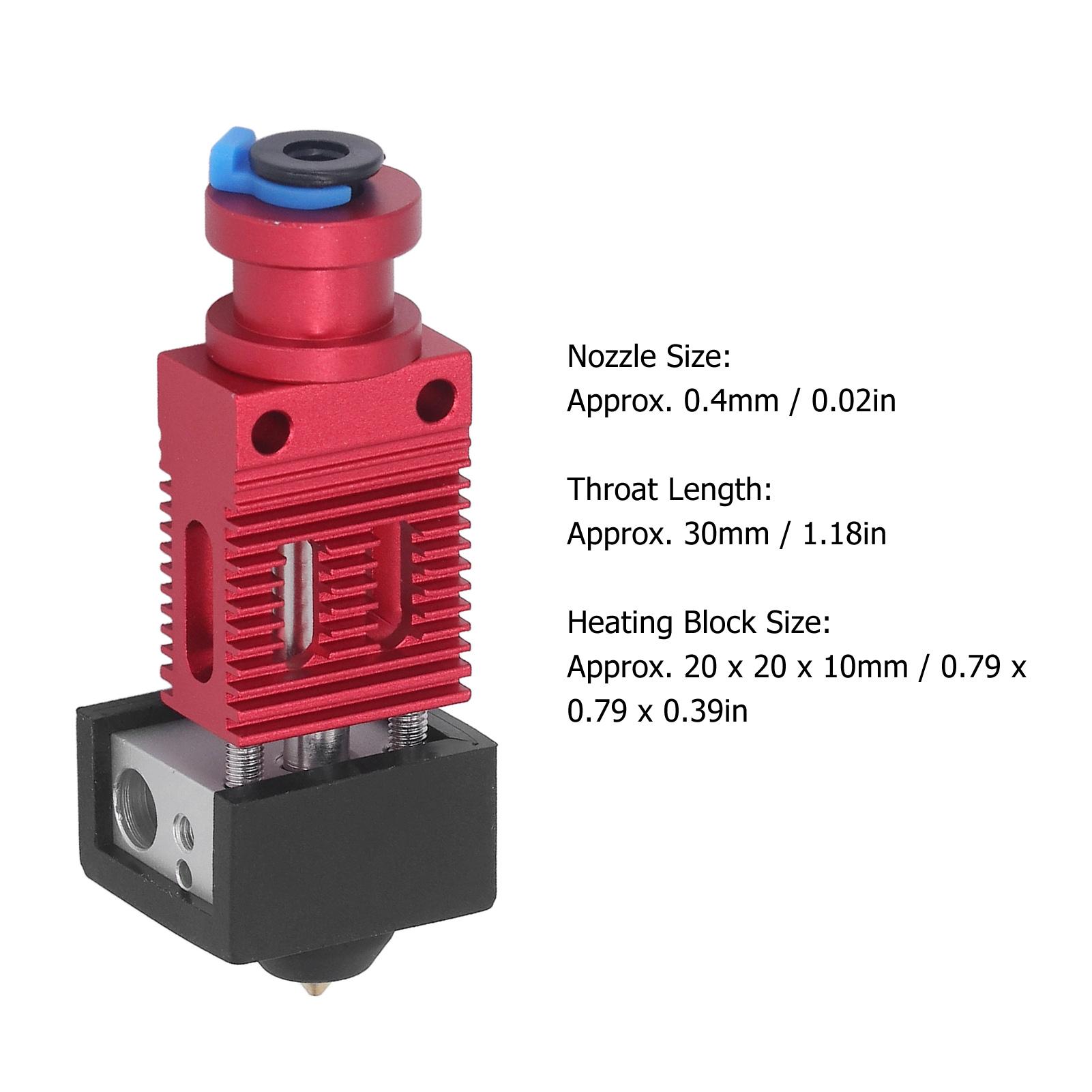 Extruder Hotend Kit Aluminum Alloy Brass Extruder Hotend for Ender 3 S PRO 3D Printer