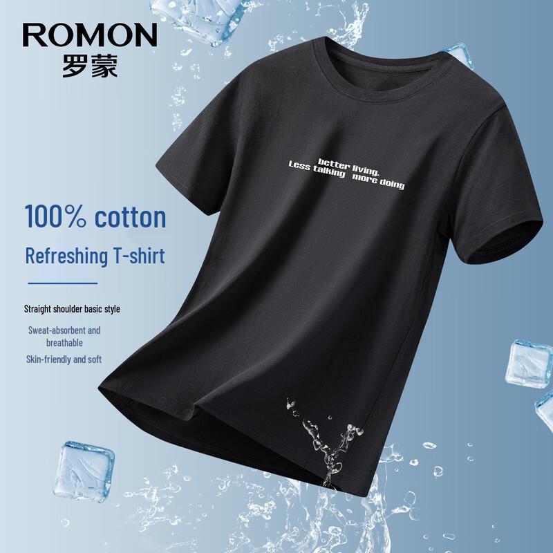 ROMON Men s Easy Care Pure Cotton Short Sleeve T-Shirt TH2622 180 1830₽