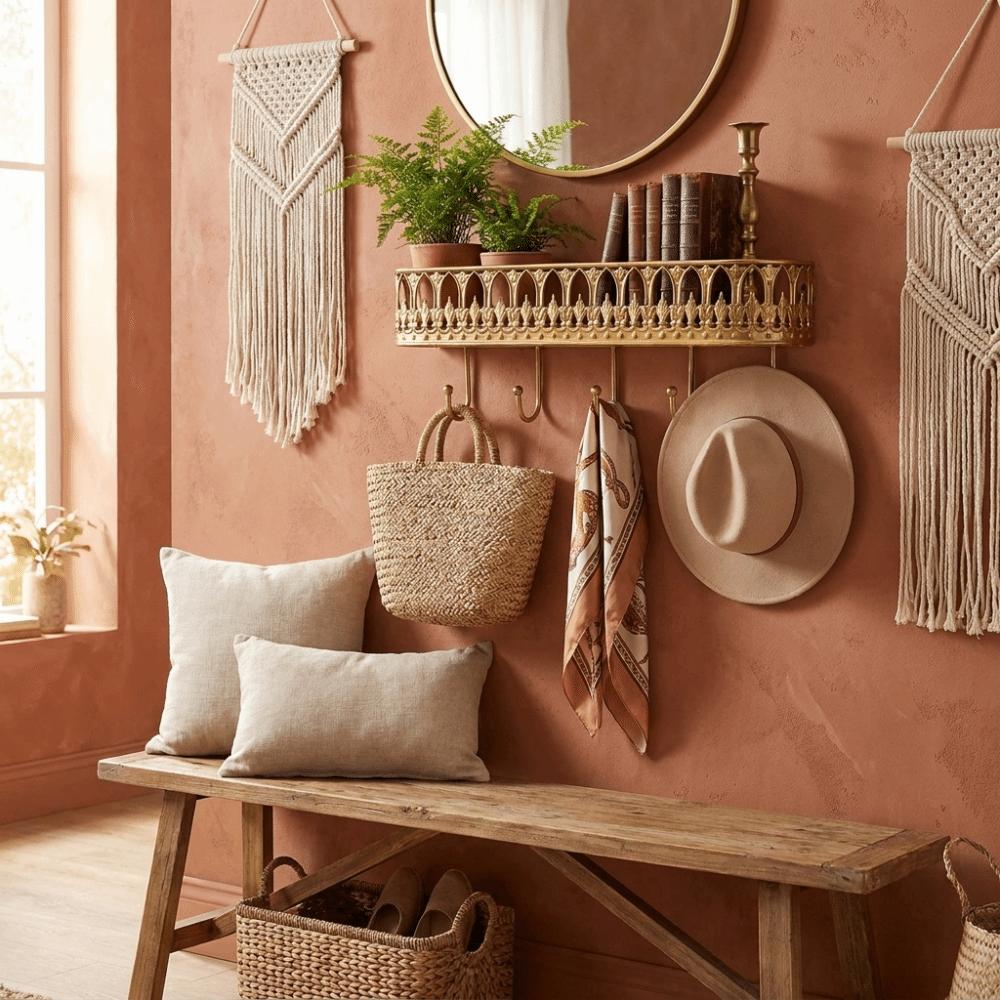 Quality Iron Metal French Style Iron Hanger Multiple Hooks Key Clothes Storage Wall Mounted