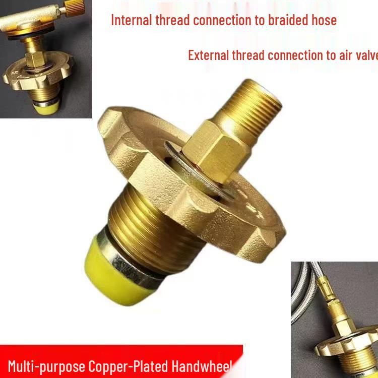 Camping & Hiking Gas Can Adapter: Card-Type Flat Can Inflation Connector