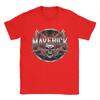 Hipster Maverick Skull Rider TShirts for Unisex Crewneck  Cotton T Shirts  Short Sleeve Tee Shirt Classic Tops