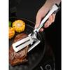 Stainless Steel Steak Clips Multifunctional Spatula Double-Sided Cooking Tongs For Fish Meat Pizza Kitchen Baking Tools