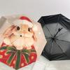 Christmas Bunny Gift Umbrella: A Festive, Auto-Opening Protection for Outdoor Adventures and Travel Essentials 024