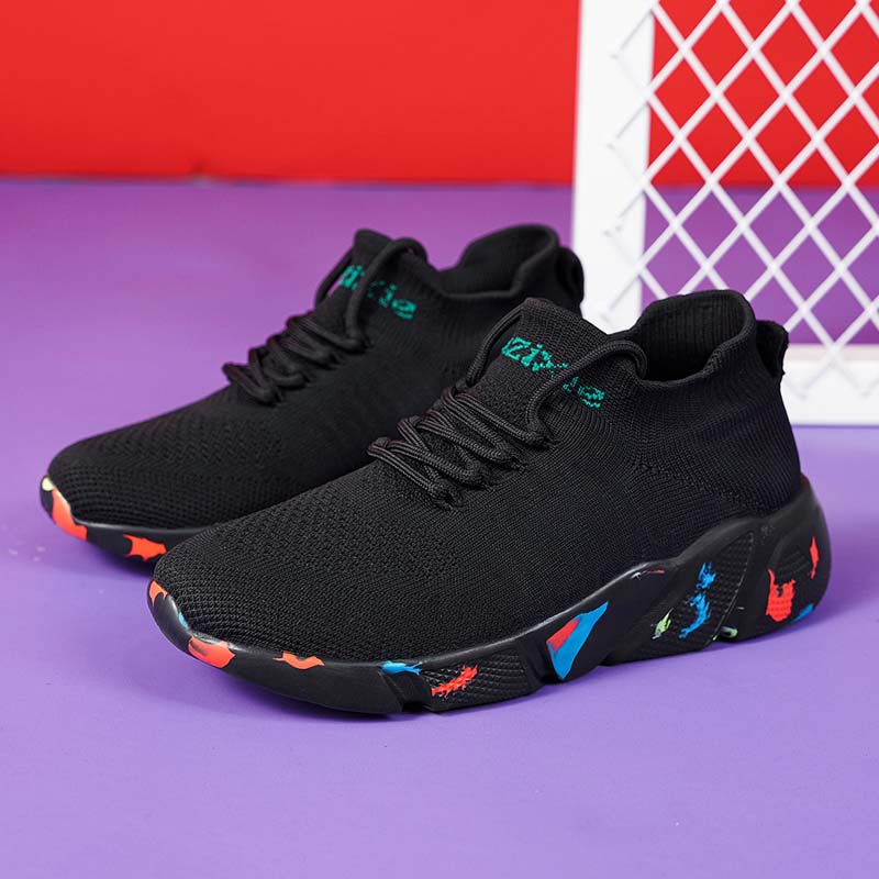 Herren Sneaker Schuhe für Damen Tennis Trend Socken Walking Schuhe Loafer Atmungsaktiv Casual Laufen Sommer Grün Große Größe 35-47