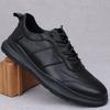 Men's Shoes 2025 Spring New Soft Leather Korean Version of Sports and Leisure Board Shoes Lightweight Versatile Breathable Leather Shoes