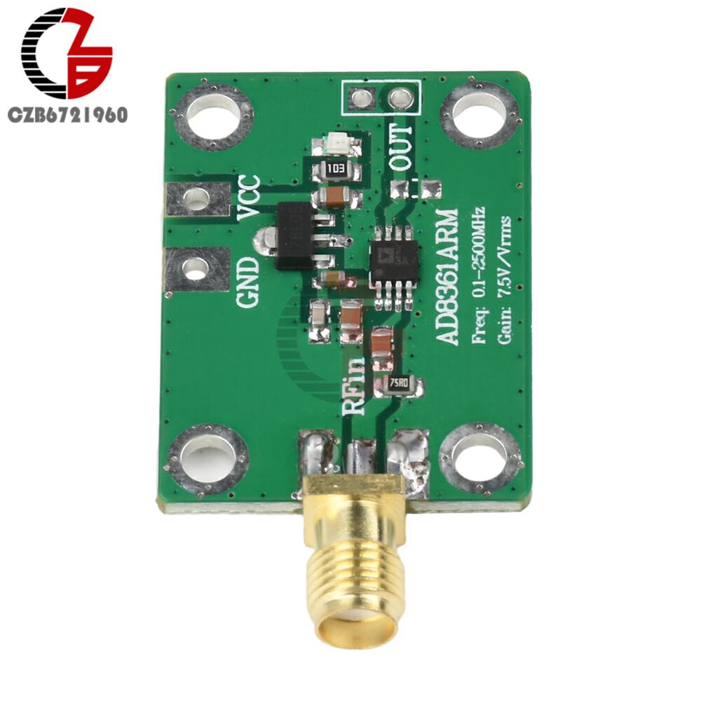 AD8361 0.1-2.5GHz RF Amplifier Power Meter True RMS Detection Module AM Amplitude Detector DC 2.7-5.5V Transmiter Receiver Gain