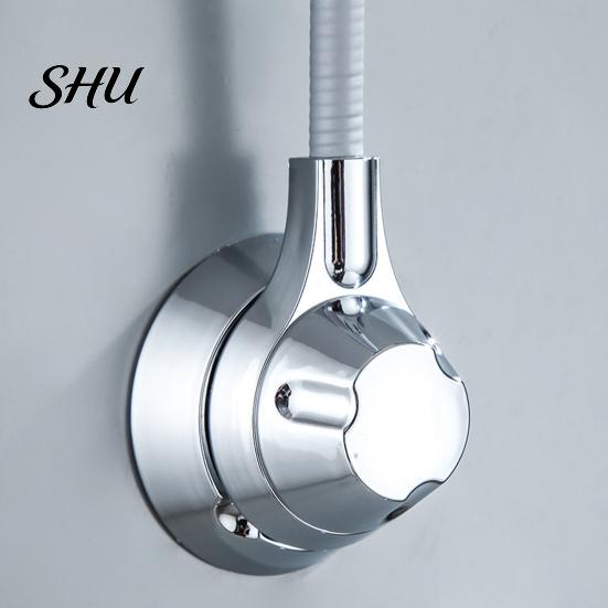 Adjustable Hand Shower Holder Easy Installation Waterproof Bracket Wall Mount Self-Adhesive for Home Lightweight Bathroom Accessory