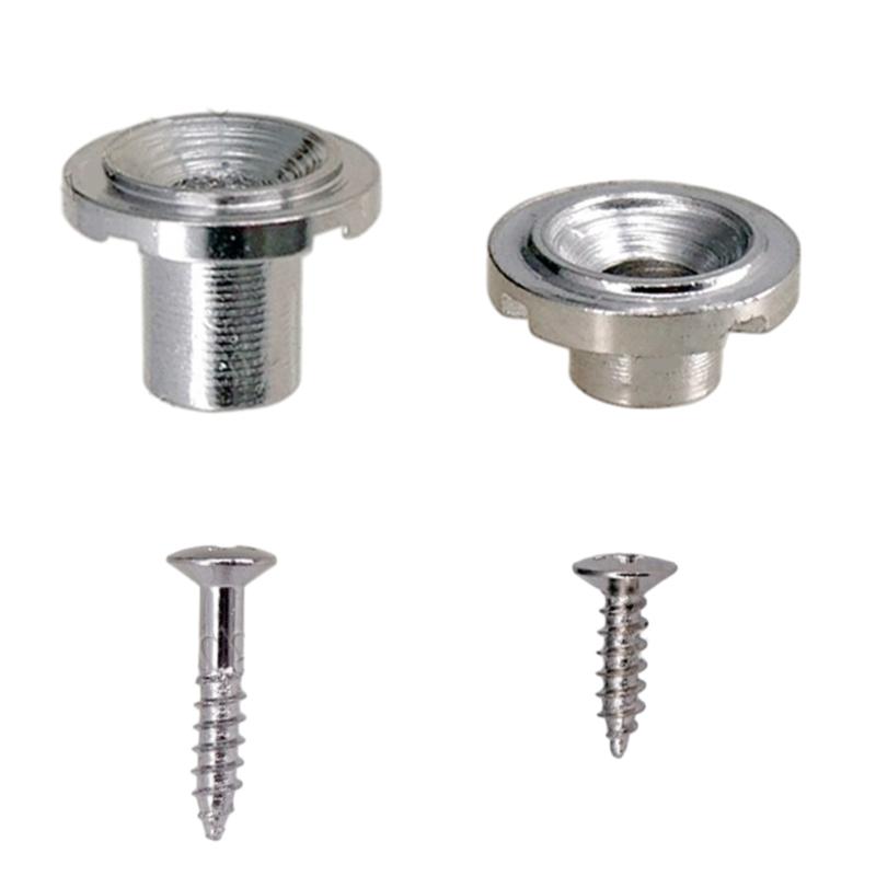2pcs Round Slotted String Retainer Vintage Style String Trees Strings Retainer With Screw  Electric Guitar Accessories