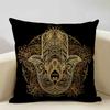 Mandala Sofa Decorative Throw Pillow Case, Hamsa Cushion Cover, Home Living Room Pillow Cover, 45x45cm