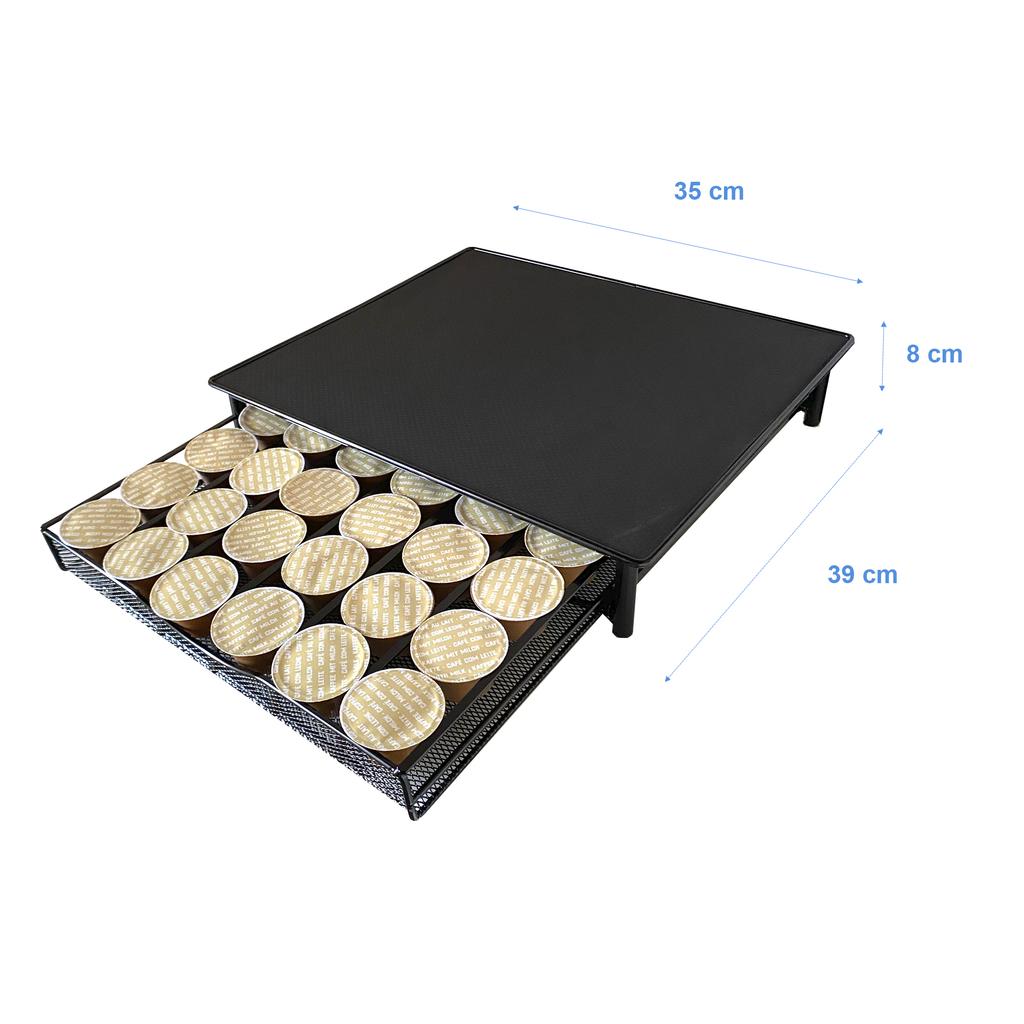 Soporte Organizador Cápsulas Dolce Gusto Nyana Home | Capacidad 36 Capsulas | Compatibilidad Dolce Gusto | Cubierta Metálica | Soporte