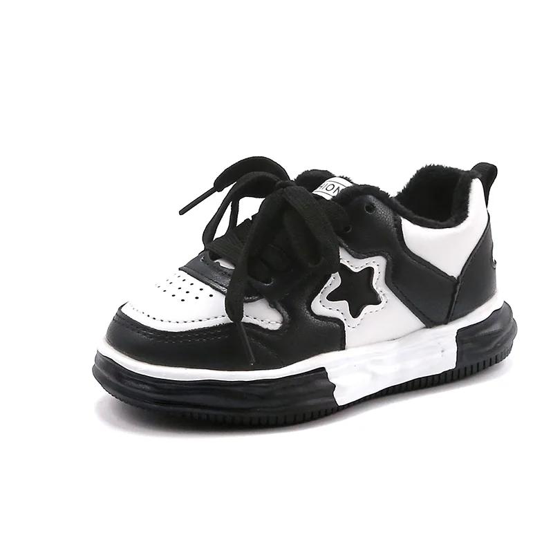2024 Children Sports Shoes for Girls Boys Winter New Fashion Korean Style Soft Bottom Anti-slippery Versatile Chic Casual Shoes
