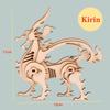 3D Wooden Small Toy Assembly Kit Lovely Animal Assembly Puzzle Mini Model Children Toy Handicraft Accessories Developmental Toys