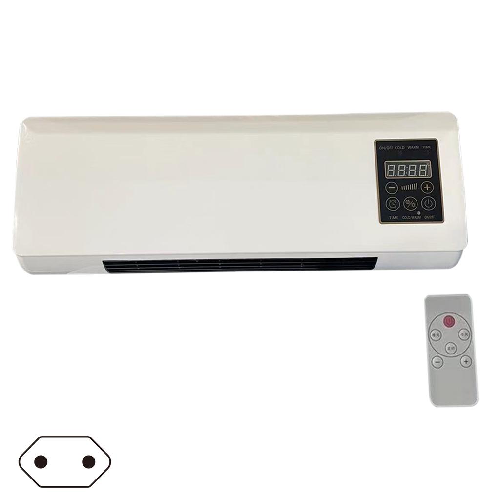 2 In 1 Cooler Heater Electric Heating Machine Wall Mounted with Remote Control Cooler Warmer Multifunctional Blowing Supplies