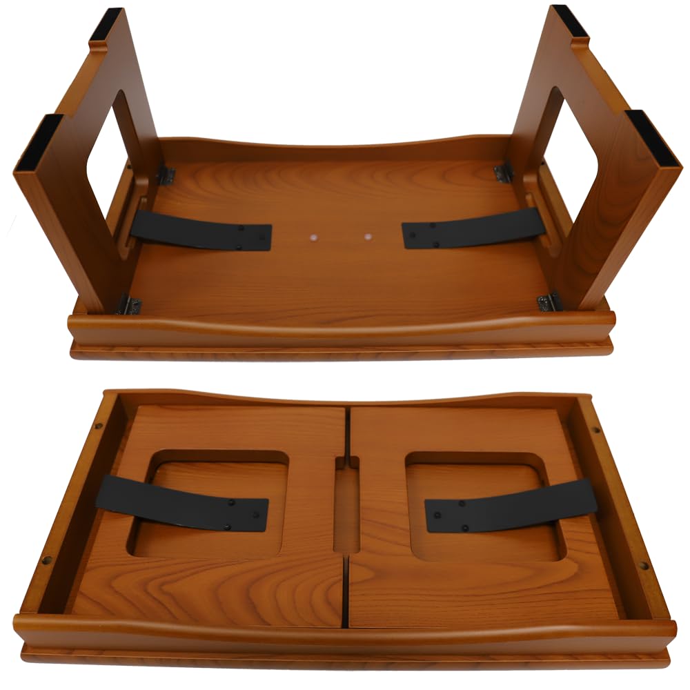 [Edo Souyou] Outlet Product: Folding Zelkova-Style Offering Table, Buddhist Altar Table, Flower Stand, Display Stand, Simple Modern Design (20-inch,