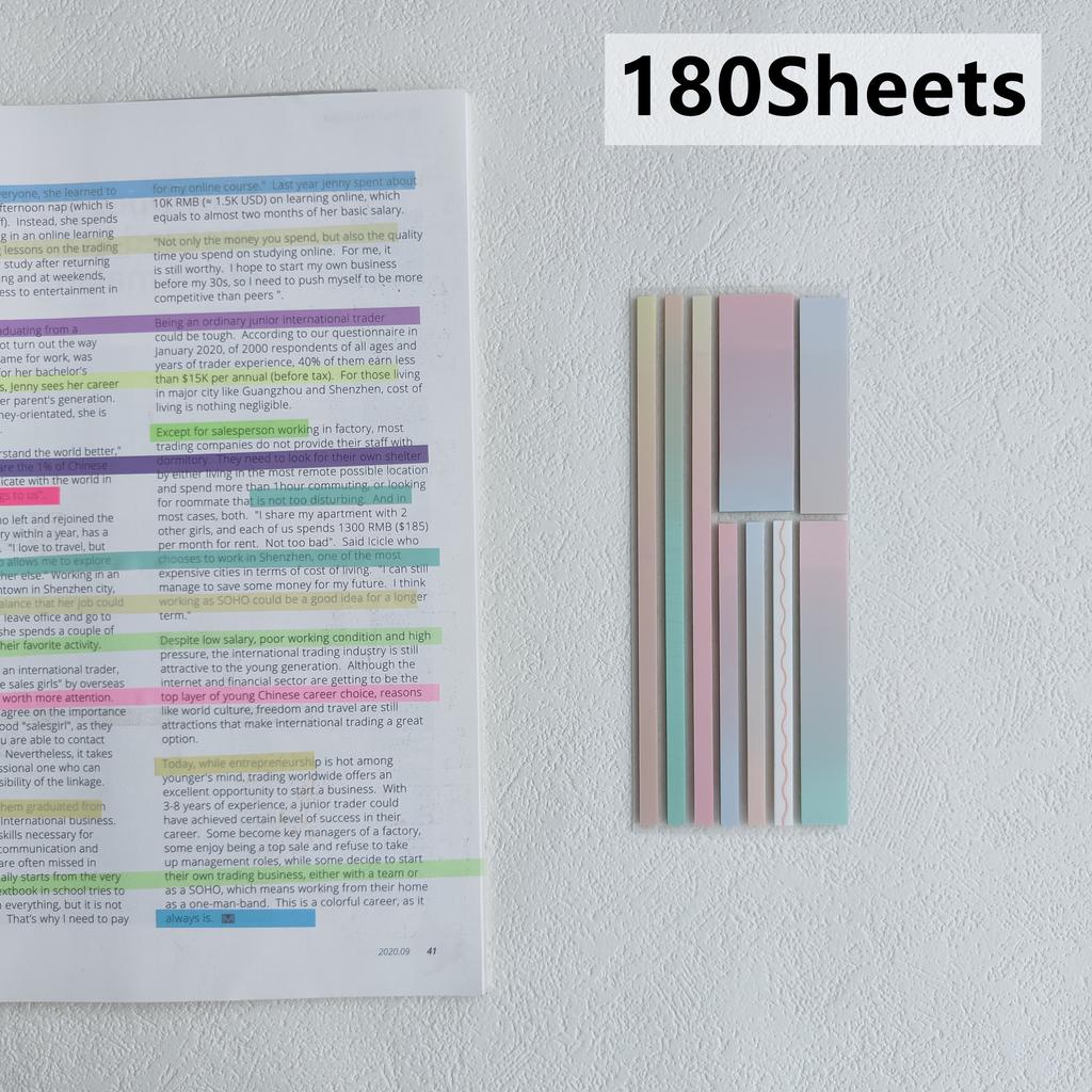 KindFuny 160 Sheets Sticky Note Transparent Sticky Note Index Tabs Arrow Flags for Page Marker Planner  Office School