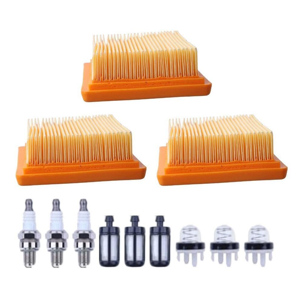 3pcs Backpack Blower Tune-Up Kit For BR800 BR800X 4283 141 0300 And For MAGNUM Models For BR800 Air Filter For BR800 Fuel Filter