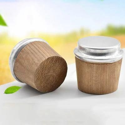 2PCS New Sealed Wood Thermo Bottle Stopper Replace Thermo Pot Lid Durable Bottle Lid Cap Kettle Accessories Cork Plug