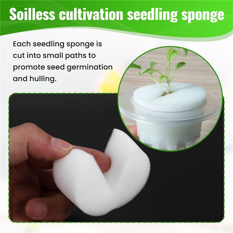 M-Modern-50 Pcs Hydroponic Sponge Overground, Soilless Hydroponics Vegetable Growing System Greenhouse Plant Gardening Tool 50Mm