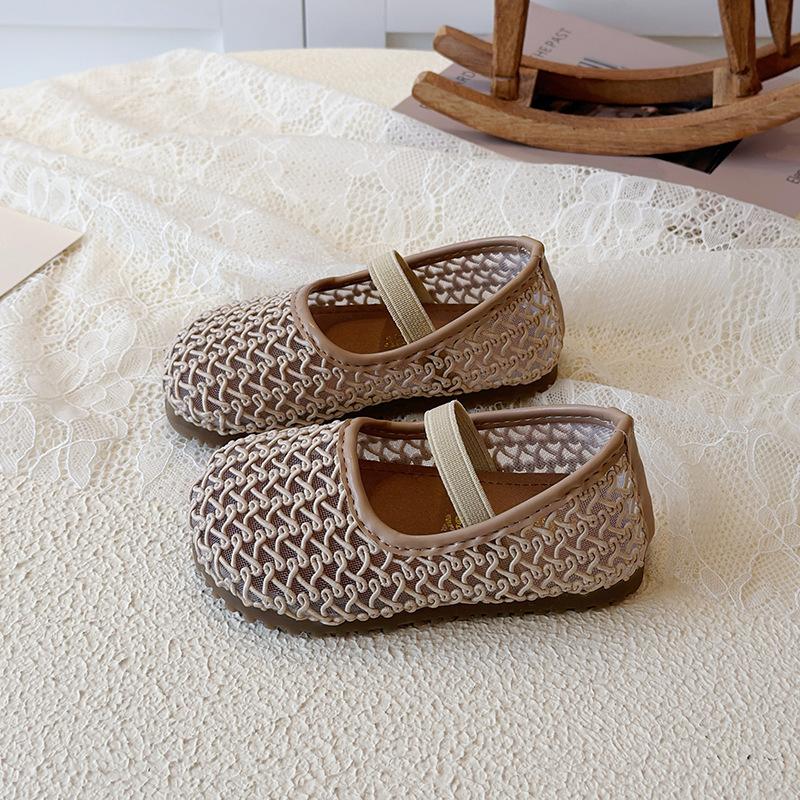 Girls' Hollowed-out Shoes - New Soft-Topped Mesh Upper Baby Shoes - Girls' Single Shoes