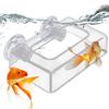Acrylic Fish Food Feeder Aquarium Feeding Ring Fish Tank Station Floating Food Tray Accessories with Strong Suction Cups