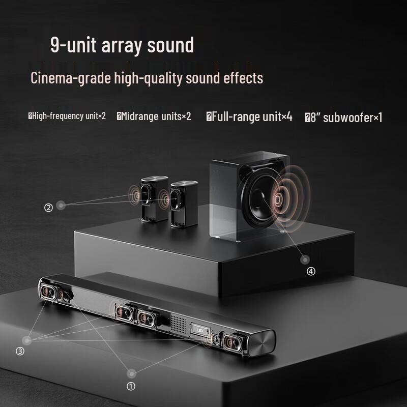 F&D HT-500DA Dolby Atmos 5.1 Soundbar Home Theater System