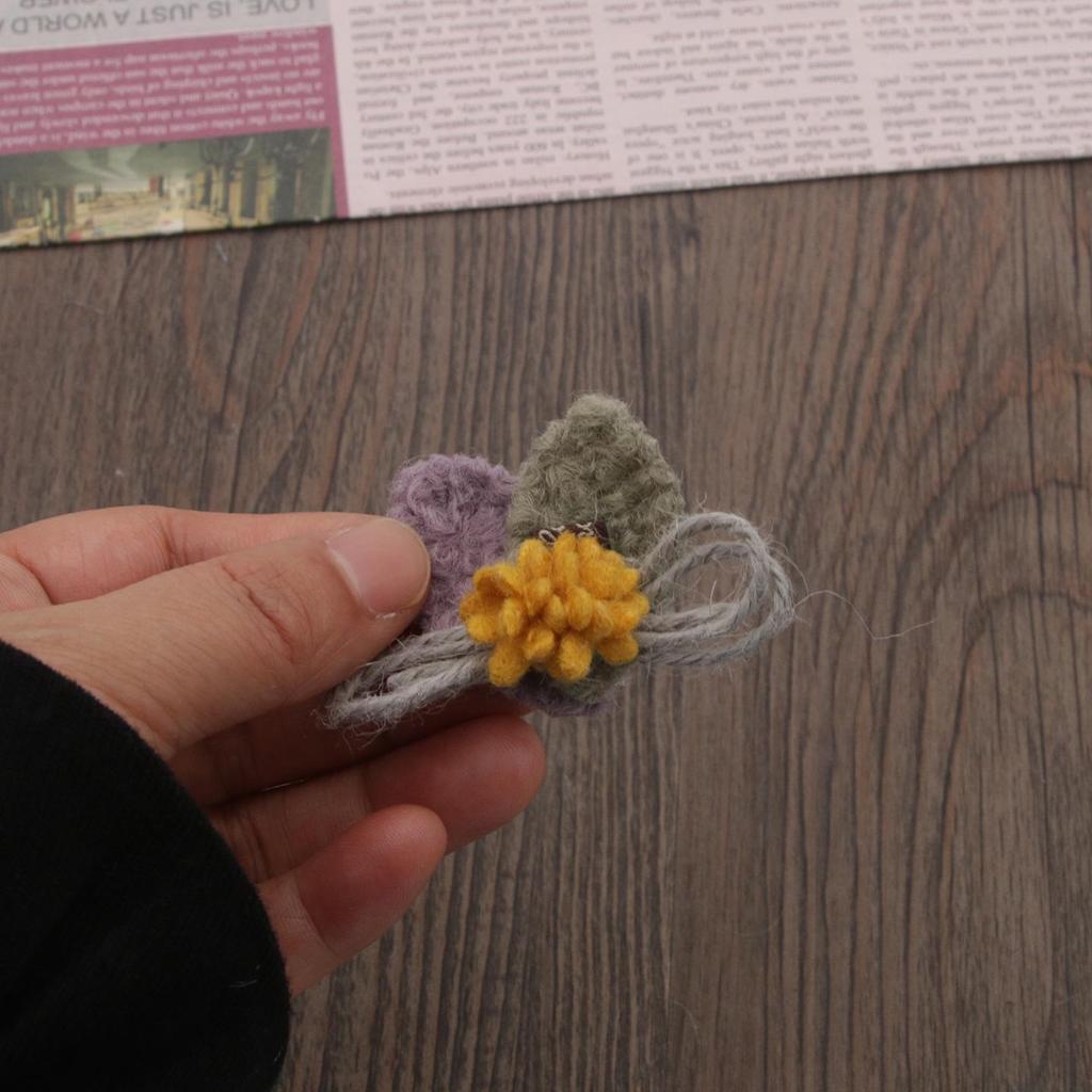 Handmade 4cm Fabric Flower Bow for Headwear, Clothing, Shoes, Bags, and Brooch Accessories