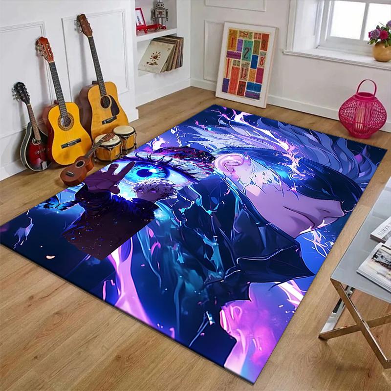 Gojo Satoru (2)Printed Area Rug Carpet for Bedroom Living Room Home Decor Rugs Mat Non Slip Mat Rug for Bedside