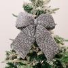 Sequin Bowknot Christmas Sparkling Bow Decor Celebration Indoor and Outdoor Holiday Glitter Bow Christmas Tree Decor