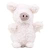 Delightful Fluffy Dog Plush Toy Keychain With Cute Pig Design For Backpack Decoration