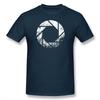 Portal T Shirt Aperture Laboratories Distressed TShirt 100 Cotton Male Tee Shirt Print Casual ShortSleeve Plus size Tshirt