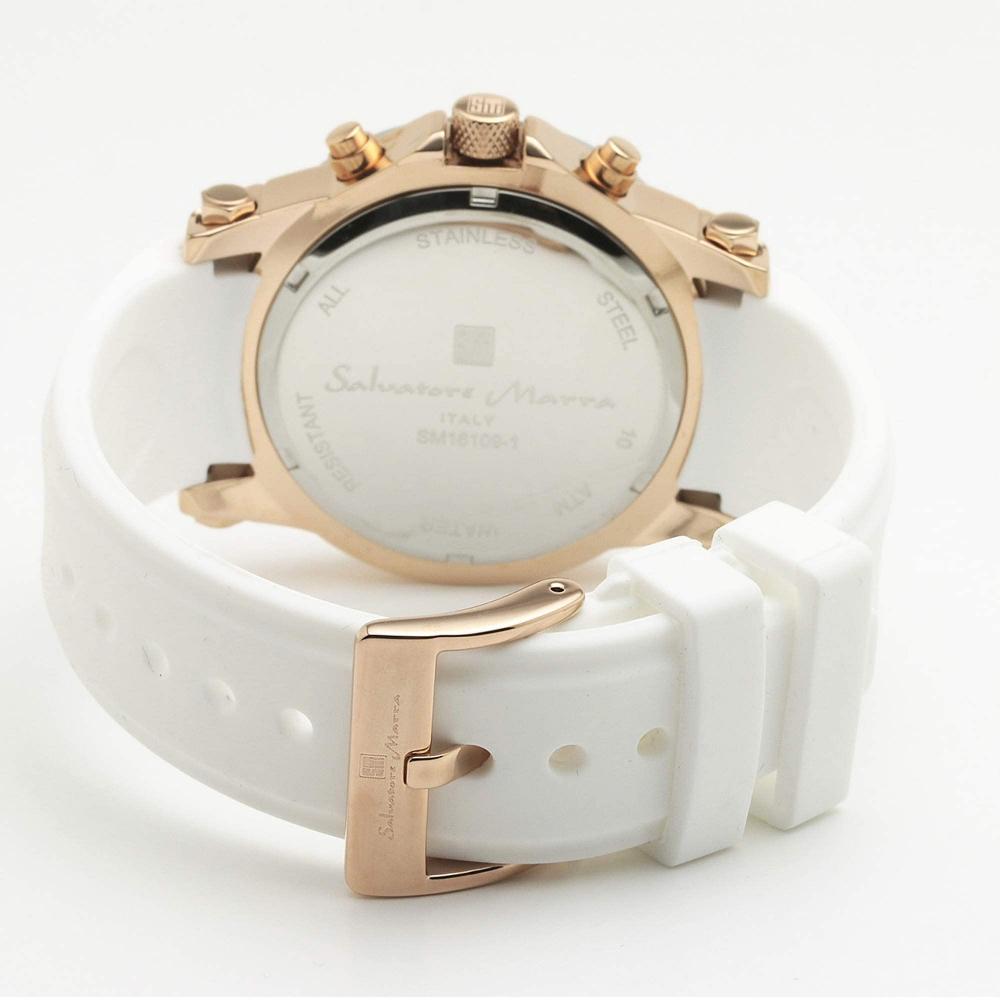 Salvatore Marra Watch Men's Chronograph Men's Analog Present White Distribution Limited PGWH