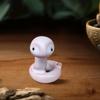 Ceramic Snake Figurine Sculpture Collectible Cute Portable Small Ornament Tea Pet for Desktop