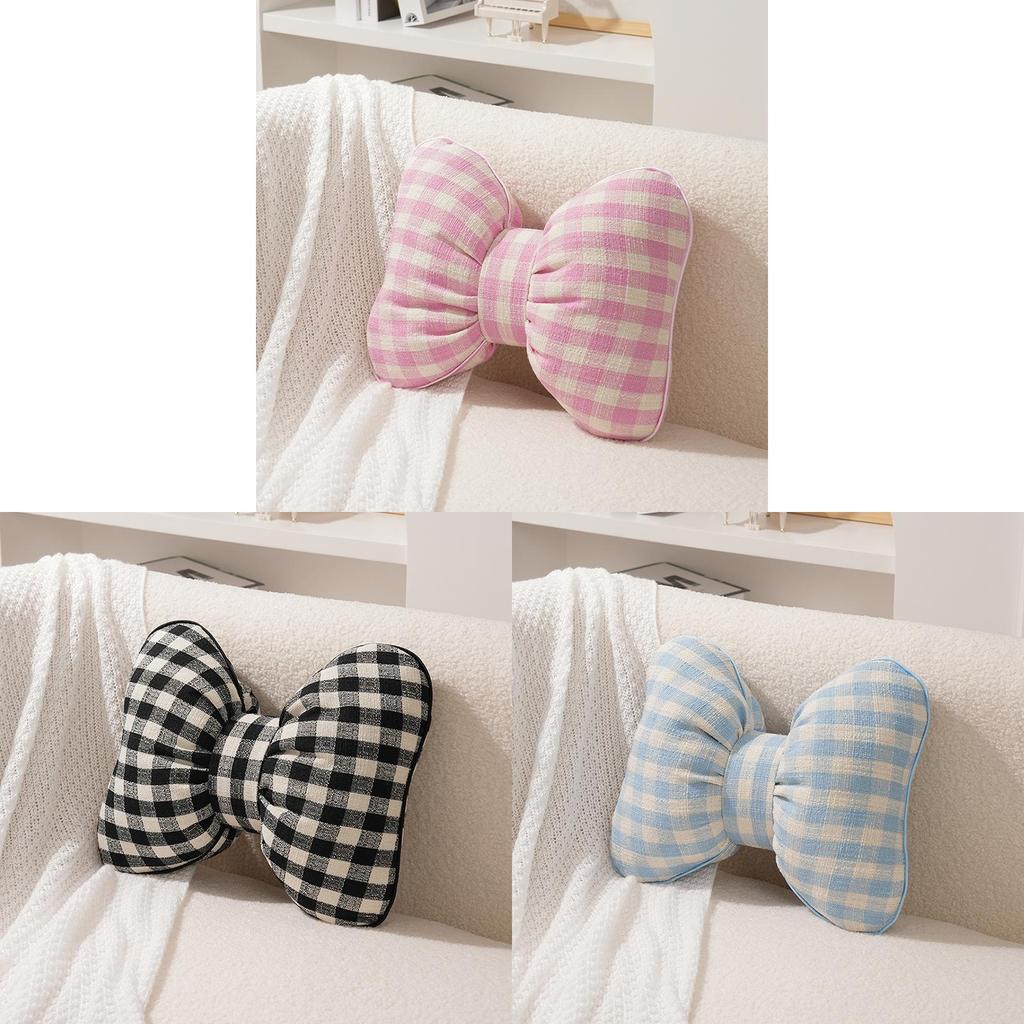 Car Seat Lumbar Cushion With Cotton Linen Cover For Vehicle Comfort