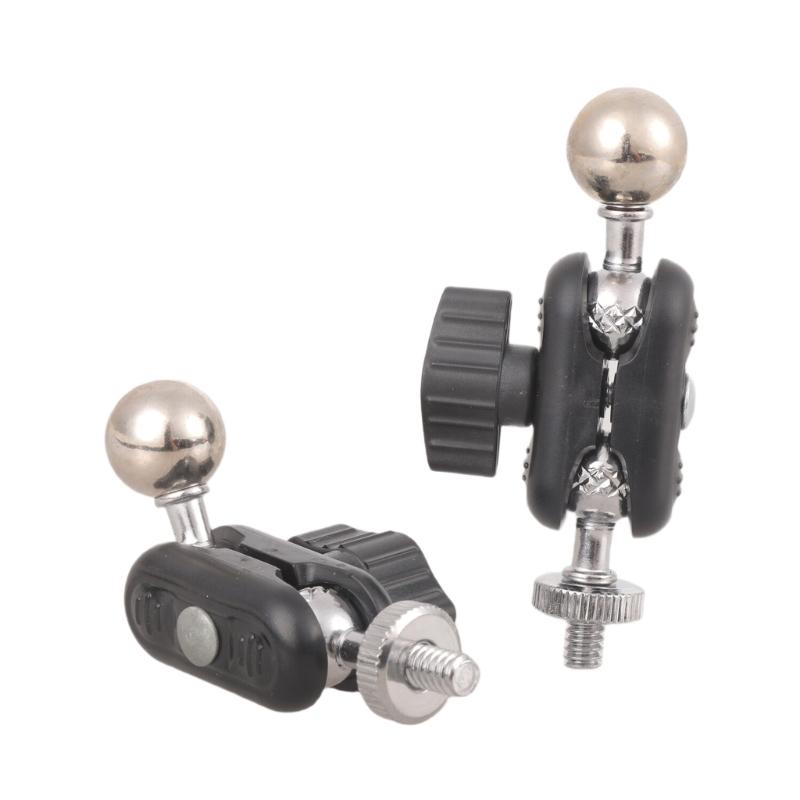 

2 Piece Universal 17mm Ball Joint To 1/4 Inch Screw Converter For Camera Accessories And Smartphone Holder 1
