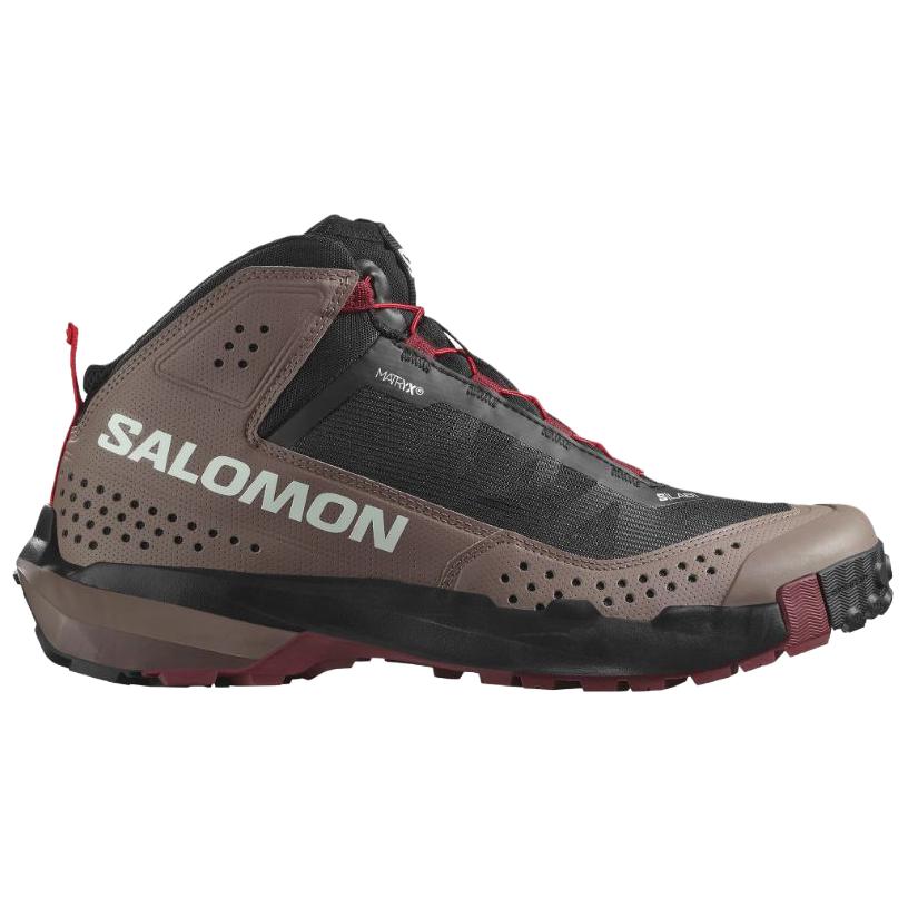 SALOMON S/Lab Waterway Comfortable Soft Non-Slip Wear-Resistant Mid-Top Hiking Shoes Unisex Hiking Shoes Black 478186