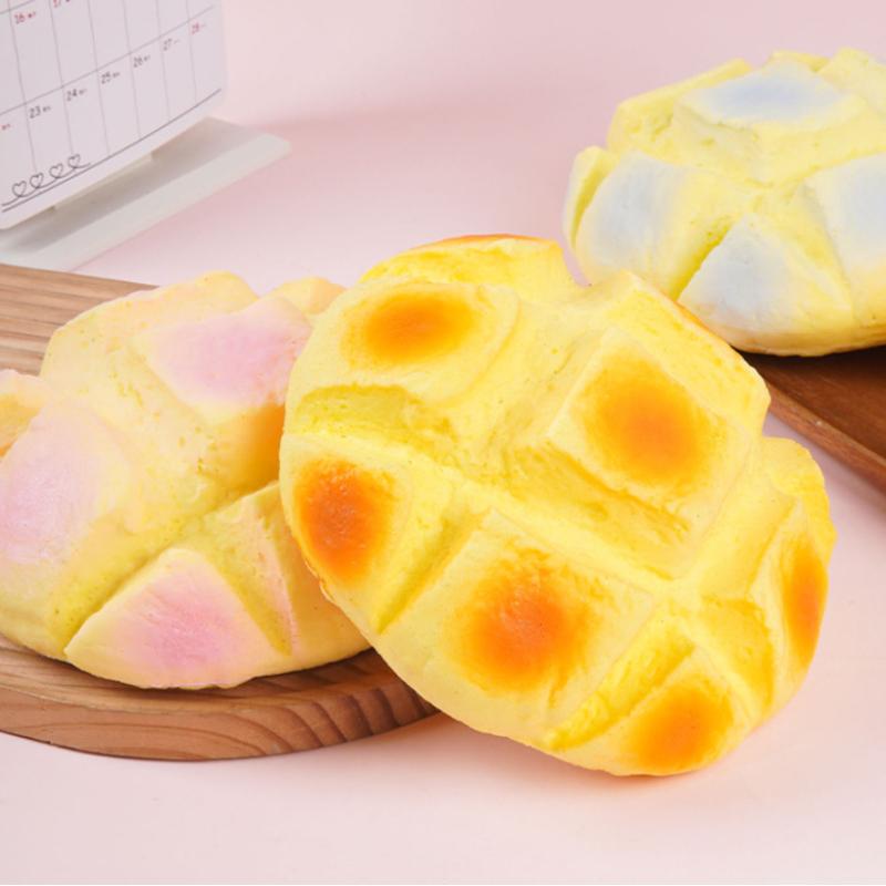 Pineapple Bun Slow Rising Squeeze Toy Oversized Soft Stress Relief Prop for Prank Gift Desk Decor
