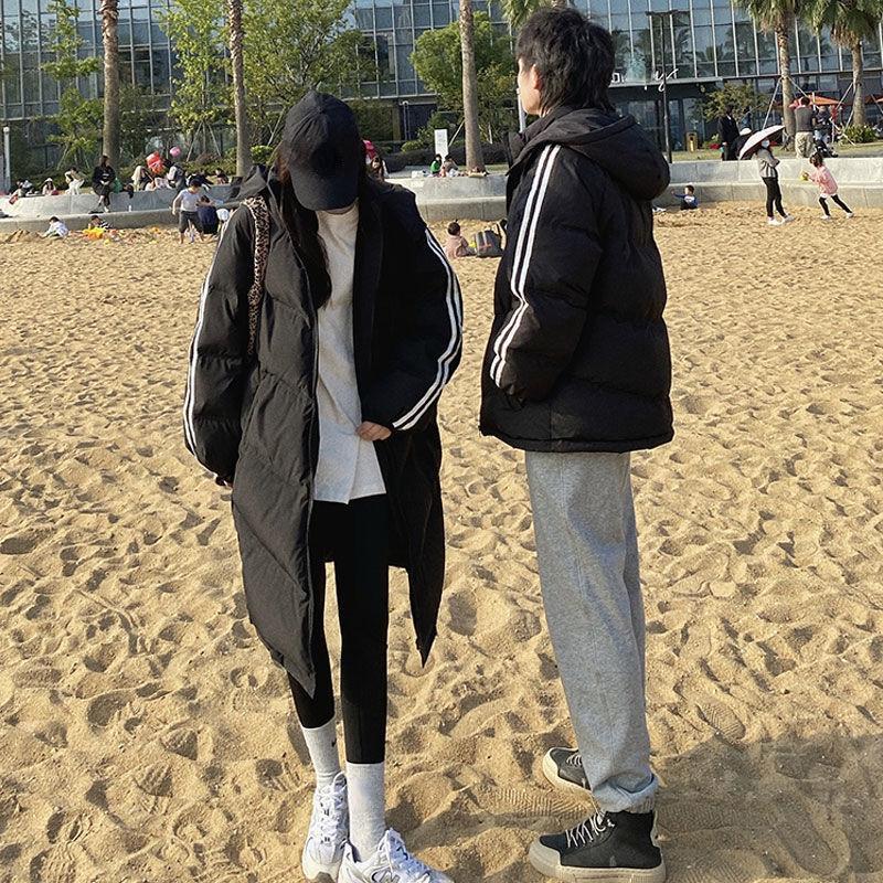 Nová móda Dámské Zimní Bavlněné Vycpané Oblečení Střední Dlouhá Verze Volná Ležérní bunda dolů