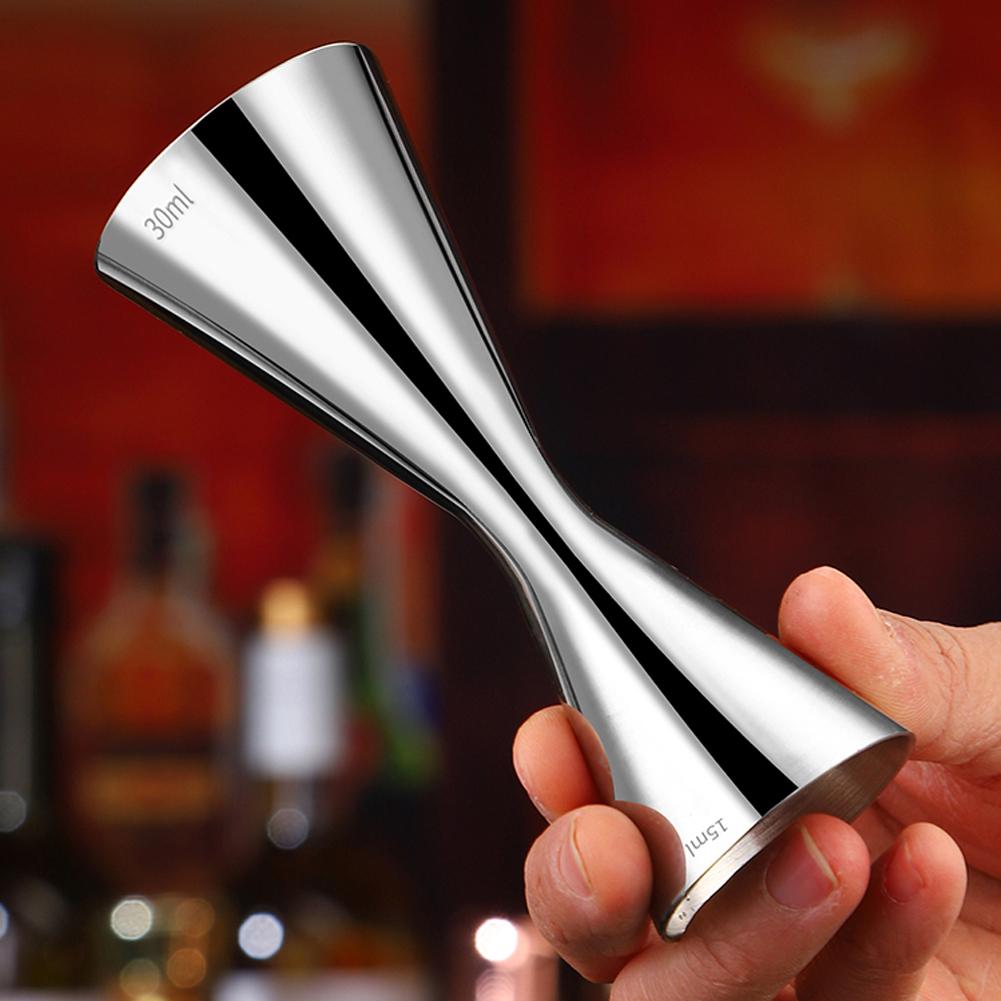 30/45ml Jigger für Barkeeper Edelstahl Cocktail Jigger mit Messungen Doppelseitig 1/2oz für Hausbar Party Club Werkzeug