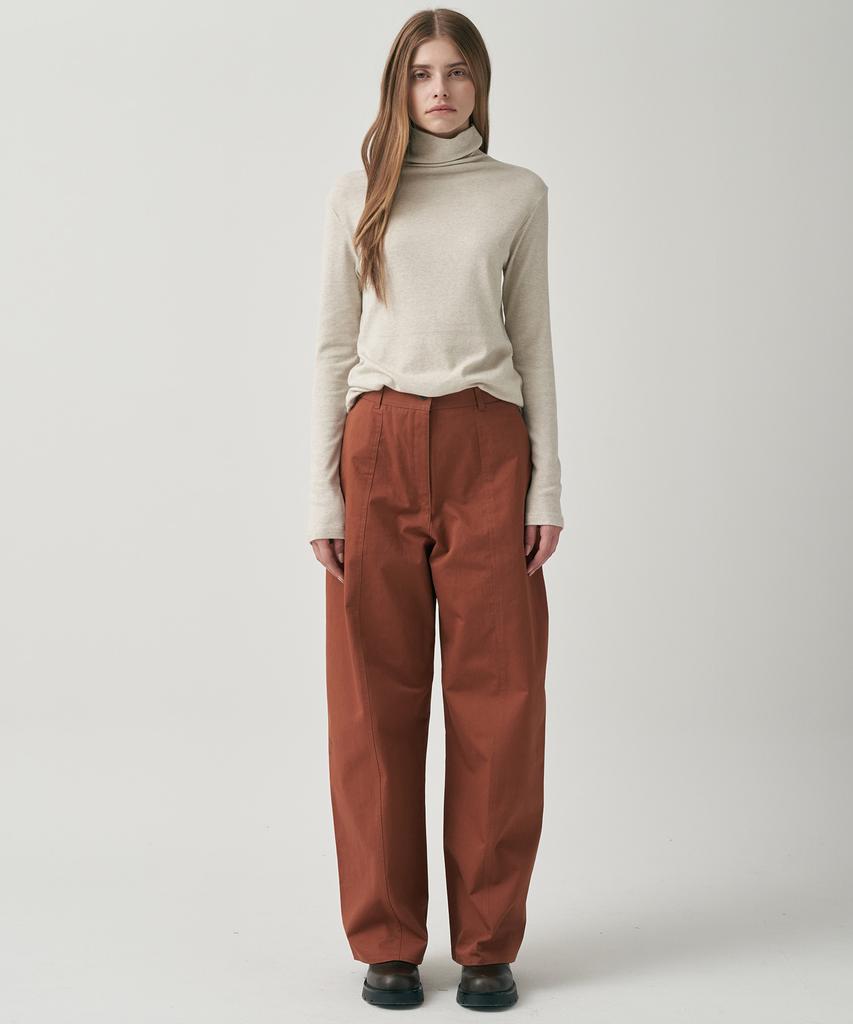 MOTT Cotton Round Stitch Pants - Brick